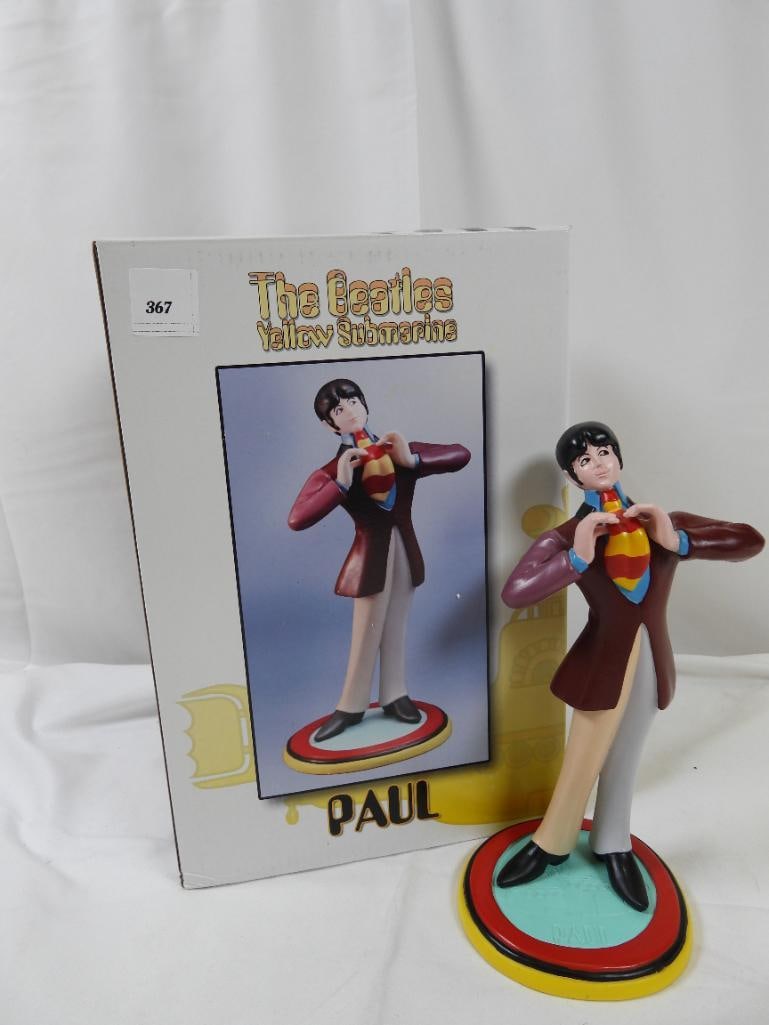 Collectable Statue of Paul McCartney by ROCK ICONZ, BOXED: A hand cast, numbered figurine of Paul McCartney by Rock Iconz, #85 of only 3000, approximately 8.5" tall, BOXED