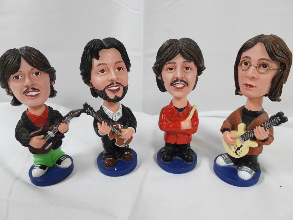 LOT OF 4 Beatles "Let It Be Rooftop Bobblehead" Statues (1 of 6)
