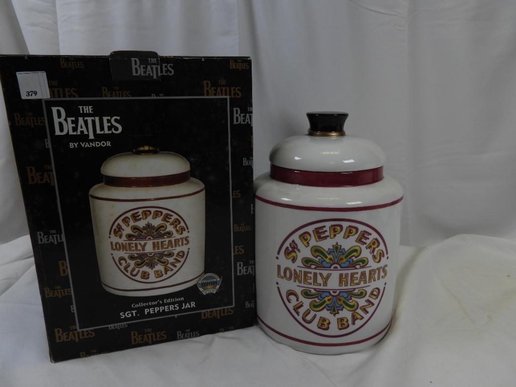 SGT. PEPPER'S   Ceramic Cookie Jar by VANDOR, BOXED, Hand-numbered, Item # 64025 (1 of 5)