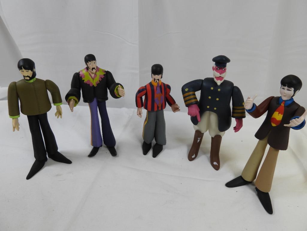 LOT OF 5 MCFARLANE Beatles Collectable Figurines: Lot includes 5 collectable figurines made by McFarlane ranging in size from 7" tall to approximately 8.25"