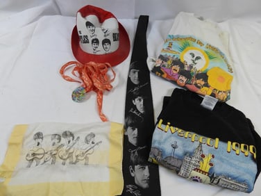 LOT OF 6 Beatles Textile Items