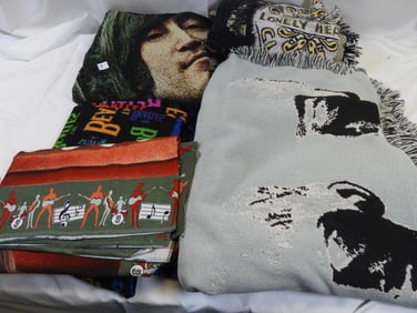 LOT OF 5 Beatles Decorative Throws