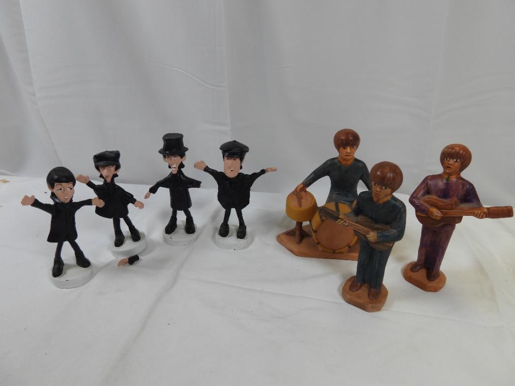 Lot of 7 Beatles Figurines All 4 band members plus 3 ceramic figures (1 of 6)