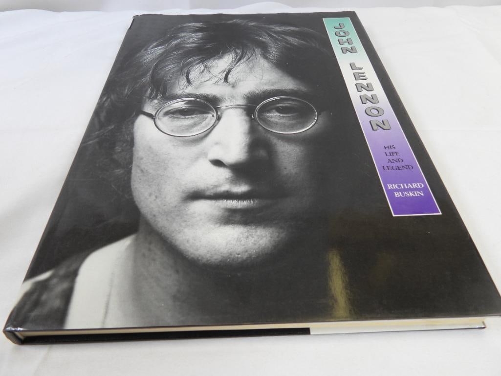 John LENNON: His Life and Legend hardcover book: John LENNON: His Life and Legend oversized hardcover book by Richard Buskin, who is a freelance music and film journalist whose photographs and articles have appeared in multiple publications
