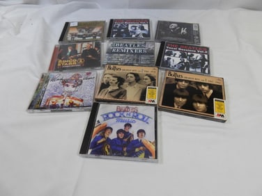 LOT OF  10 BEATLES Music CD's, USED