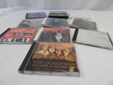 LOT OF 10 QUARRYMEN, ONO, HARRISON AND BEATLES Music CD's, USED
