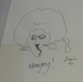 Jerry Garcia original  Hand Drawn  Signed Original Art Sketch, VERY RARE AND COLLECTABLE