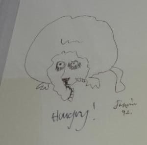 Jerry Garcia original  Hand Drawn  Signed Original Art Sketch, VERY RARE AND COLLECTABLE (1 of 7)