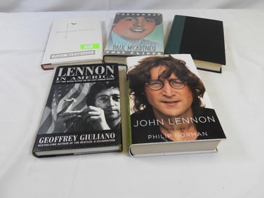 LOT OF 5 BEATLES hardcover books