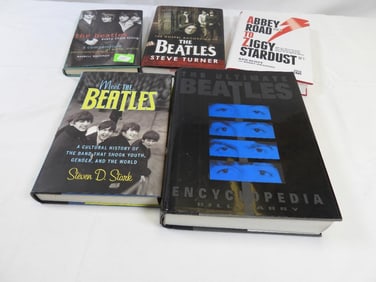 LOT OF 5 BEATLES hardcover books