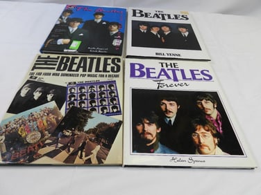 LOT OF 4 BEATLES hardcover books