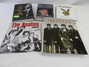 LOT OF 5 BEATLES hardcover books