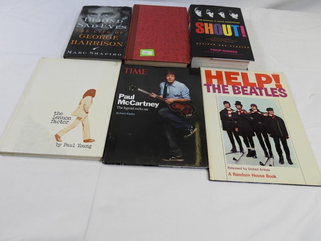 LOT OF 6 BEATLES hardcover books (1 of 7)
