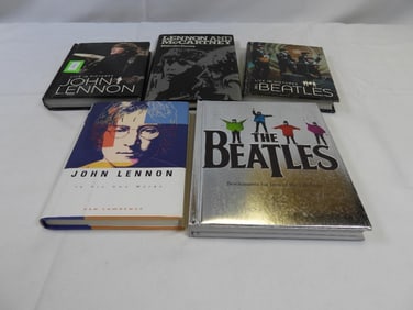 LOT OF 5 BEATLES hardcover books