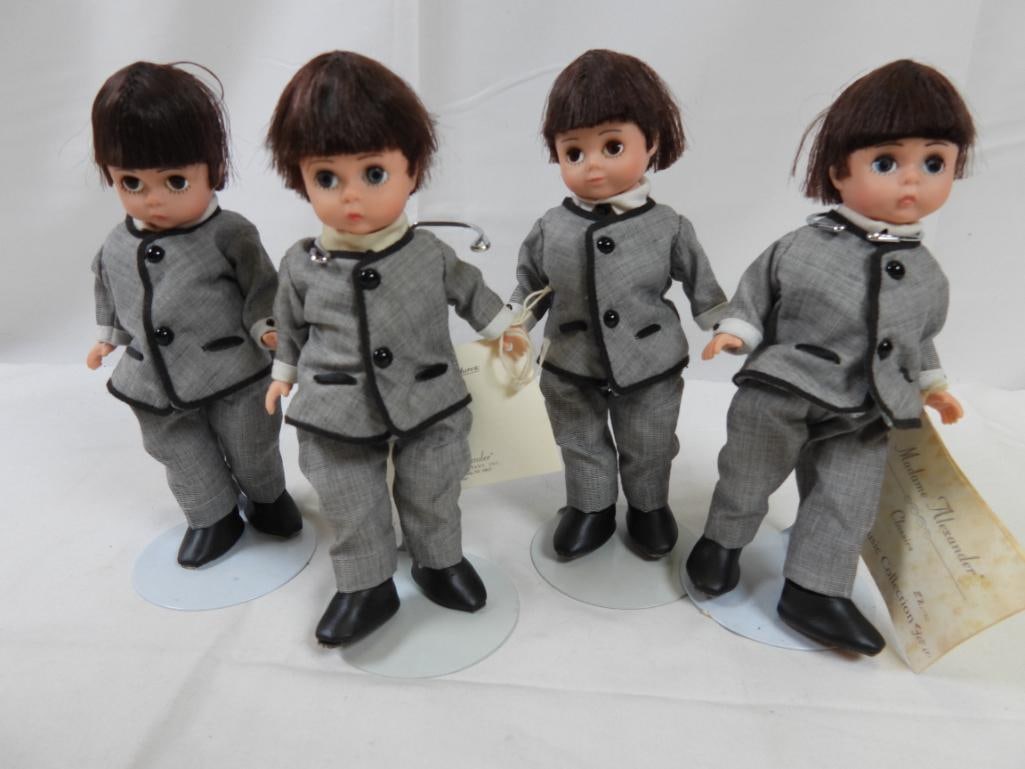 LOT OF 4 Madame Alexander Beatles Dolls With Stands (1 of 5)