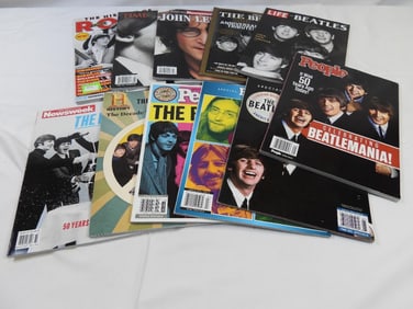 LOT OF 12 magazines including BEATLES and more