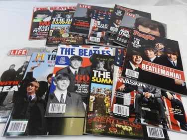 LOT OF 11 magazines including BEATLES and more