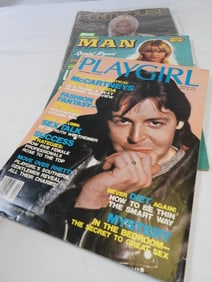 Magazines with Beatles Articles 1960's Playgirl, Penthouse, Modern Man