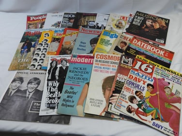 LOT OF 22 Magazines including BEATLES and more