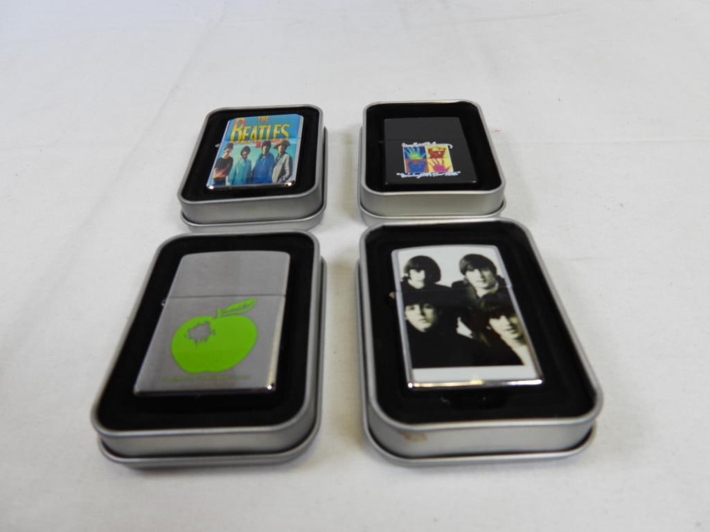 LOT OF 4 BEATLES LIGHTERS (1 is ZIPPO) (1 of 7)