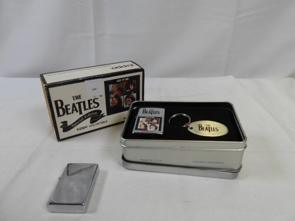 LOT OF 1 LIghter and BEATLES ZIPPO COLLECTIBLE SET with keychain (1 of 5)