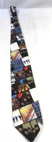 BEATLES MENS Silk Tie Ralph Marlin BEATLES Albums