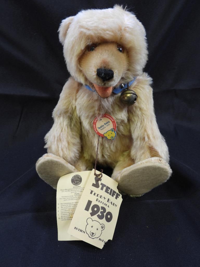 Vintage STEIFF 10" golden teddy bear replica 1930 (1 of 6)