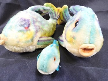 Vintage LOT OF 3 fish family