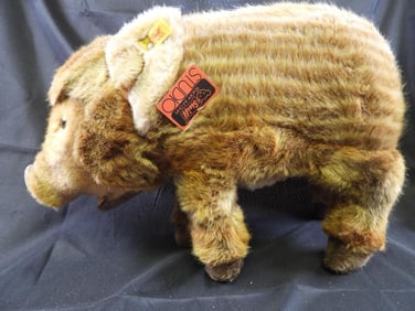 Vintage STEIFF 13" tall boar