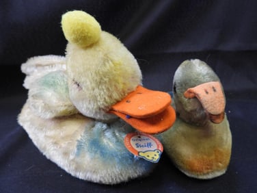 Vintage STEIFF 11" duck and 4" duck