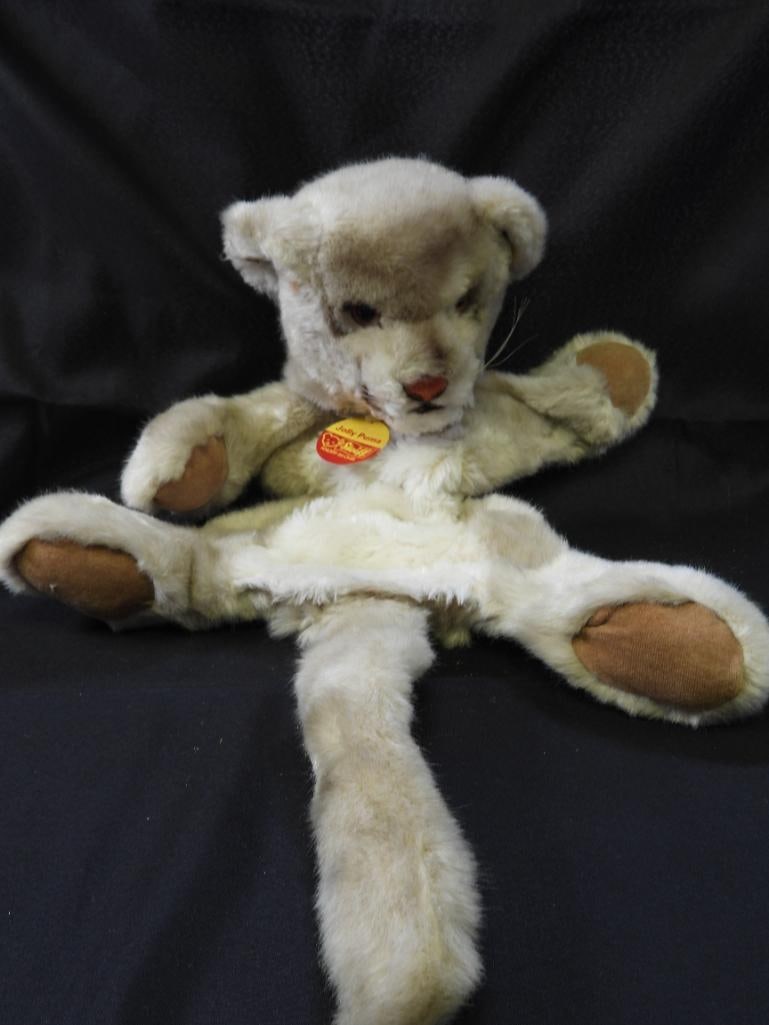 Vintage STEIFF 14" lion plush puppet (1 of 5)