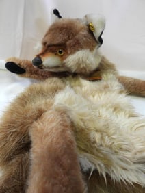 Vintage STEIFF 14" long fox puppet