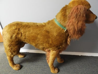 Vintage large 34" tall STEIFF dog