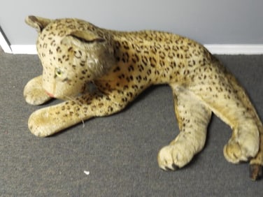 Vintage large 40" long STEIFF leopard