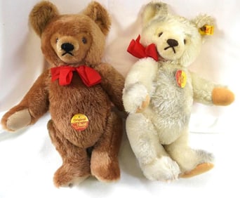 Vintage STEIFF 12" LOT OF 2 bears