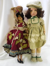 Vintage 15" and 19" Lency dolls