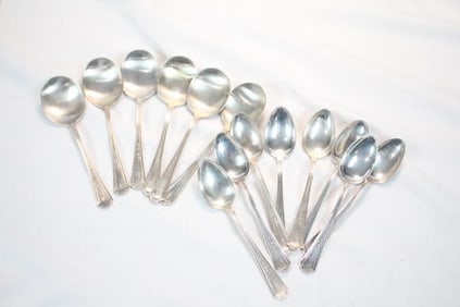 Antique Gorham Sterling Silver Spoons 367.5 grams