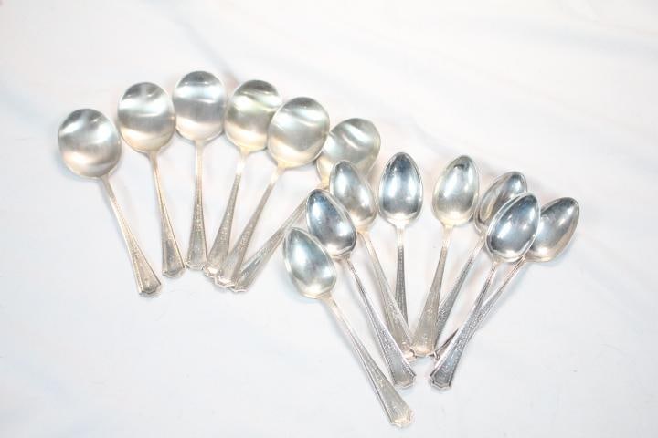 Antique Gorham Sterling Silver Spoons 367.5 grams (1 of 5)