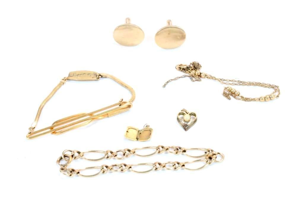 12kt Gold filled lot of vintage jewelry 26.9 grams (1 of 4)