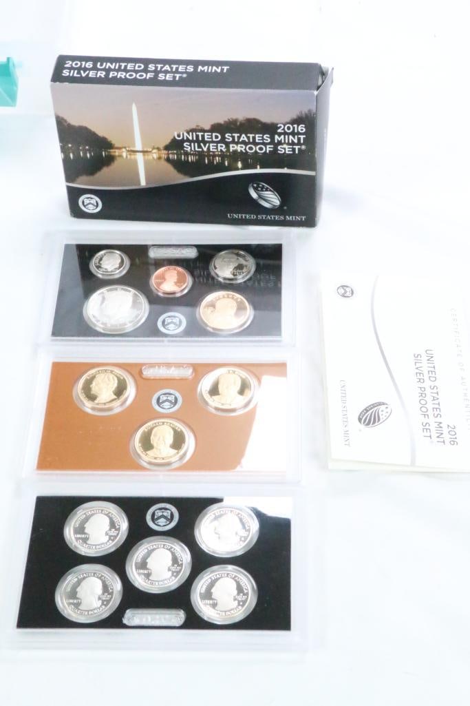 2016 UNITED STATES MINT SILVER PROOF SET with COA (1 of 10)