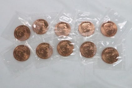 (10) Uncirculated Ronald Reagan Bronze Medals