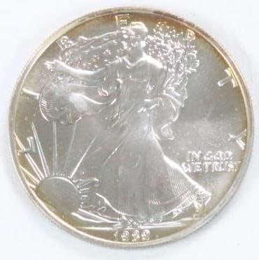 1989 Silver Eagle Uncirculated Coin (1 of 2)