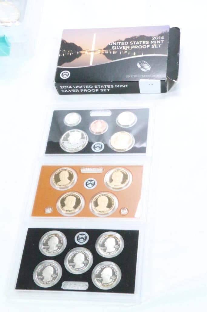 2014 UNITED STATES MINT SILVER PROOF SET with COA (1 of 14)