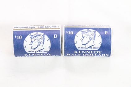 Lot of 2 Rolls 2006 Kennedy Half Dollars US MINT Uncirculated coins