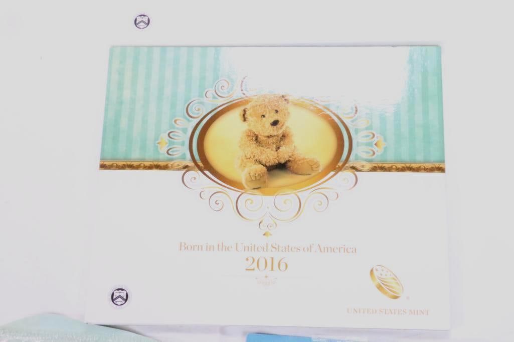 Lot of UNITED STATE MINT 2016 Birthday coin and 2 Sealed Mint Proof sets 1982sets (1 of 6)