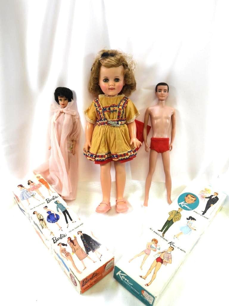 LOT of 3 - Vintage Shirley Temple Doll, Barbie and Ken Dolls with boxes (1 of 10)