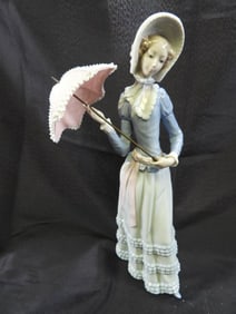 Lladro Little Lady with parasol