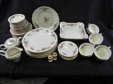 Vintage Rosenthal 1930"s Winifred Ivory "Alexis" China Set with serving 53 pc