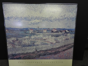 Large Vintage 1987 Vincent Van Gogh Metropolitan Museum of Art framed print