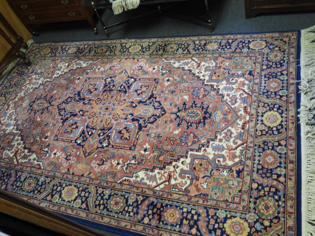 Karastan Heriz pattern 5.9 x 9 area wool rug (1 of 10)